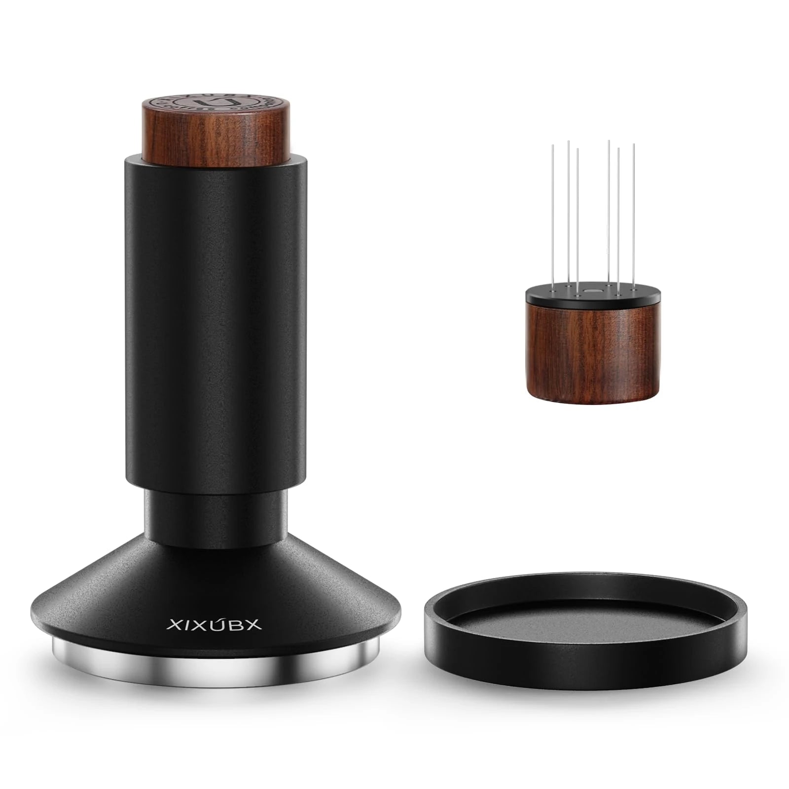 XIXUBX 2-in-1 Espresso Tamper & Magnetic WDT Tool for 51/53/58.35mm Po