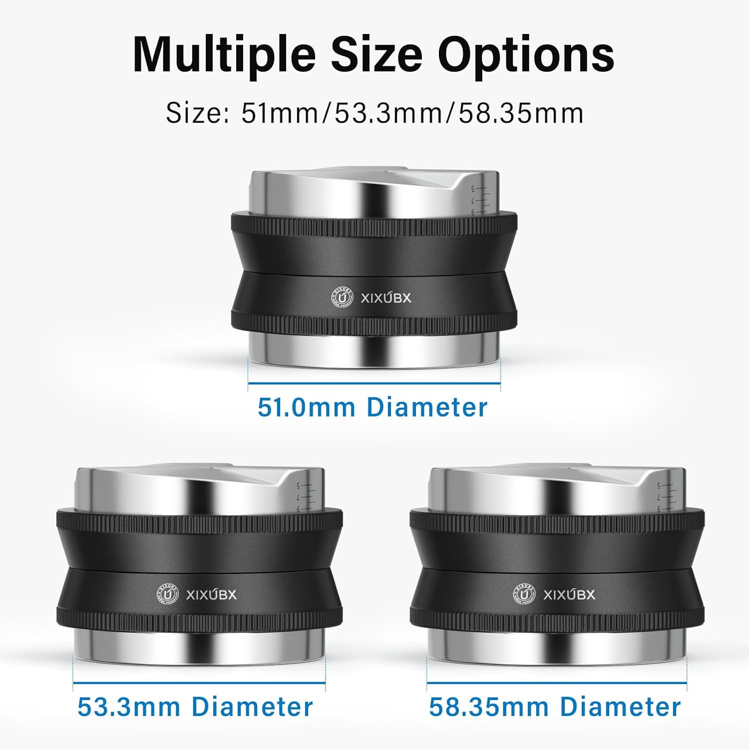 58mm Espresso Tamper, Coffee Distributor and Tamper 304 Stainless Steel Espresso Hand Tamper,&nbsp;