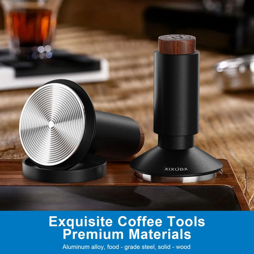 XIXUBX® 2-in-1 Espresso Tamper & Magnetic WDT Tool for 51mm Portafilter Basket
