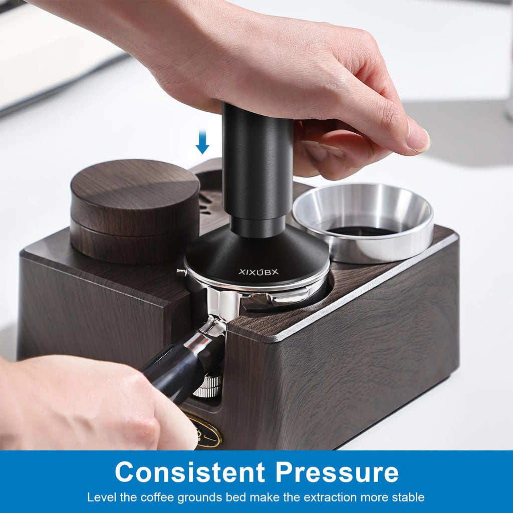 XIXUBX® 2-in-1 Espresso Tamper & Magnetic WDT Tool for 51mm Portafilter Basket